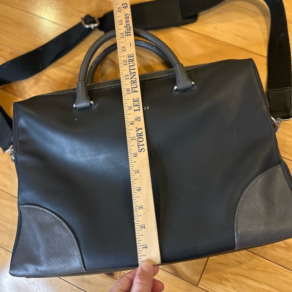 Ted Baker Men's Matcher Faux Leather Black Briefcase Document Bag - Picture 9 of 17